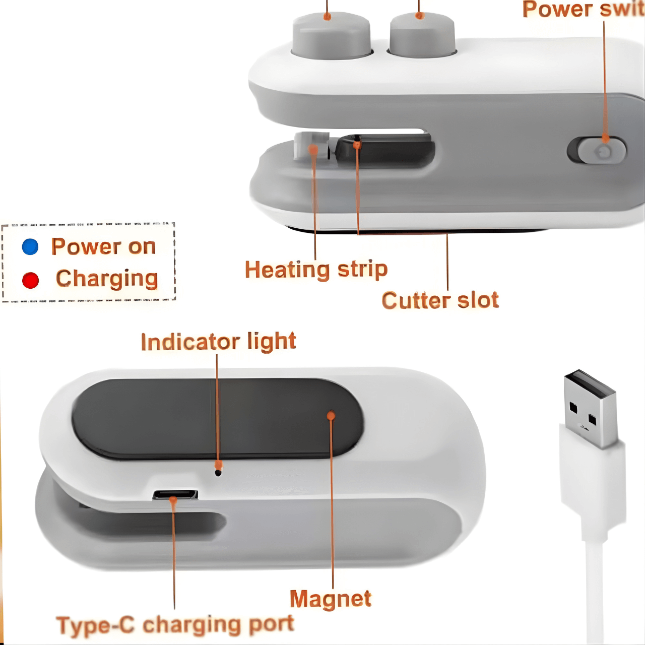 Magnetic Bag Sealing Machine for Food Storage